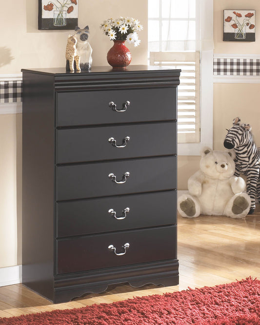 Huey Vineyard Louis Philippe Youth Bedroom Set in Black-1