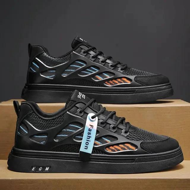 Breathable mesh shoes men's small white shoes thick soled sports and leisure board shoes by eprolo