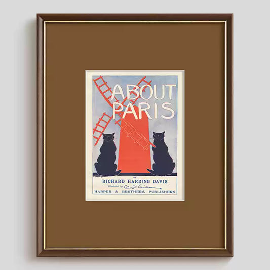 Retro Poster Cat Wall Art