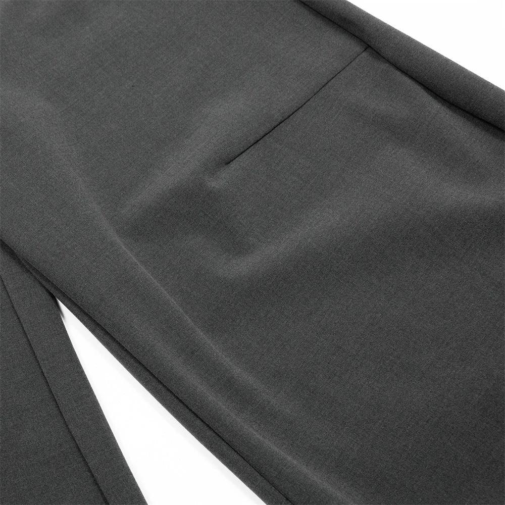 Solid Color Loose Wide Leg Curved Knife Pants by eprolo