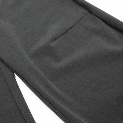 Solid Color Loose Wide Leg Curved Knife Pants by eprolo